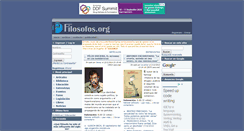 Desktop Screenshot of filosofos.org